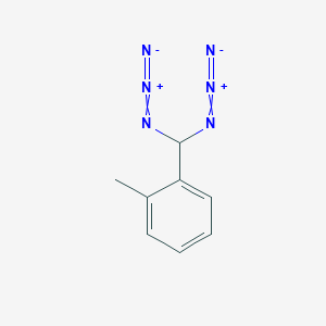 molecular formula C8H8N6 B12561731 1-(Diazidomethyl)-2-methylbenzene CAS No. 143468-04-6