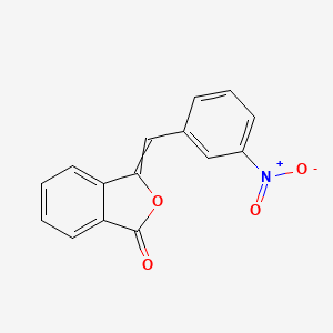 molecular formula C15H9NO4 B12561734 3-[(3-Nitrophenyl)methylidene]-2-benzofuran-1(3H)-one CAS No. 191999-38-9