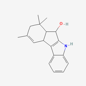 7,7,9-Trimethyl-5,6,6a,7,8,10a-hexahydroindeno[2,1-b]indol-6-ol