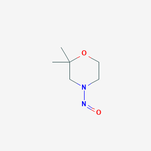 molecular formula C6H12N2O2 B12561747 2,2-Dimethyl-4-nitrosomorpholine CAS No. 147688-59-3