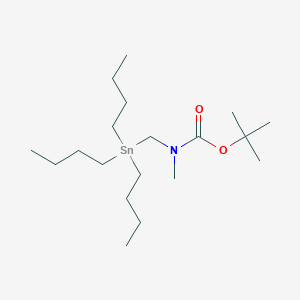 Carbamic acid, methyl[(tributylstannyl)methyl]-, 1,1-dimethylethyl ester