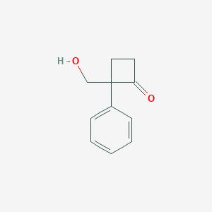 2-(Hydroxymethyl)-2-phenylcyclobutan-1-one