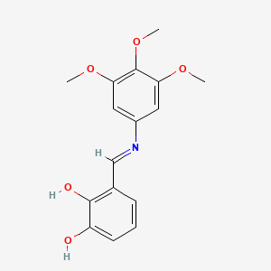 2-Hydroxy-6-[(3,4,5-trimethoxyanilino)methylidene]cyclohexa-2,4-dien-1-one