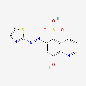 8-Hydroxy-6-[(E)-(1,3-thiazol-2-yl)diazenyl]quinoline-5-sulfonic acid