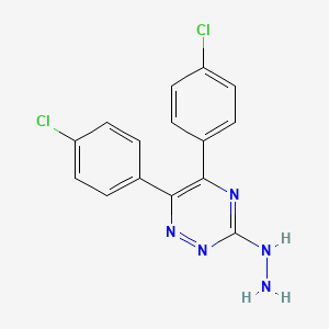 5,6-Bis(4-chlorophenyl)-3-hydrazinyl-1,2,4-triazine