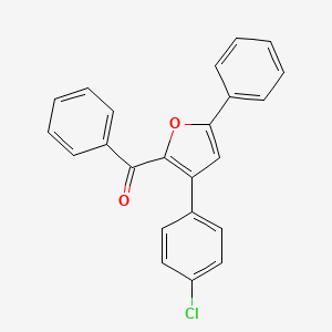 [3-(4-Chlorophenyl)-5-phenylfuran-2-yl](phenyl)methanone