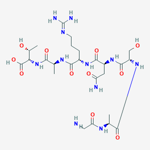 Glycyl-L-alanyl-L-seryl-L-asparaginyl-N~5~-(diaminomethylidene)-L-ornithyl-L-alanyl-L-threonine