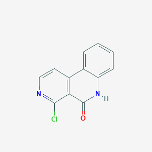 molecular formula C12H7ClN2O B12561872 4-Chlorobenzo[c][2,7]naphthyridin-5(6H)-one CAS No. 185041-13-8