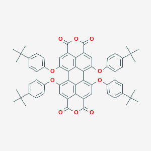 molecular formula C64H56O10 B125619 1,6,7,12-四叔丁基苯氧基苝-3,4,9,10-四甲酸二酐 CAS No. 156028-30-7