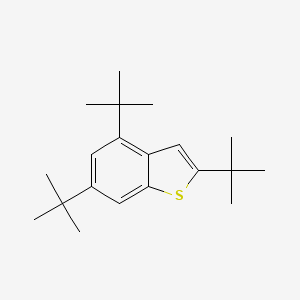 molecular formula C20H30S B12561904 Benzo[b]thiophene, 2,4,6-tris(1,1-dimethylethyl)- CAS No. 144424-46-4