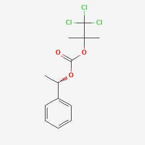 molecular formula C13H15Cl3O3 B12561924 [(1S)-1-phenylethyl] (1,1,1-trichloro-2-methylpropan-2-yl) carbonate CAS No. 174745-01-8