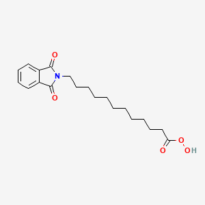 molecular formula C20H27NO5 B12561938 12-(1,3-Dioxo-1,3-dihydro-2H-isoindol-2-yl)dodecaneperoxoic acid CAS No. 143205-48-5