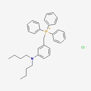 molecular formula C33H39ClNP B12561952 {[3-(Dibutylamino)phenyl]methyl}(triphenyl)phosphanium chloride CAS No. 179739-04-9