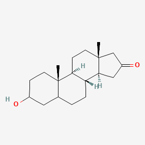 molecular formula C19H30O2 B1256196 3-Hydroxyandrostane-16-one 