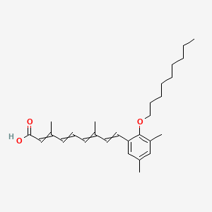 9-[3,5-Dimethyl-2-(nonyloxy)phenyl]-3,7-dimethylnona-2,4,6,8-tetraenoic acid