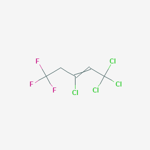 molecular formula C5H3Cl4F3 B12562052 1,1,1,3-Tetrachloro-5,5,5-trifluoropent-2-ene CAS No. 194938-10-8