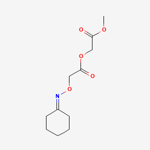 2-Methoxy-2-oxoethyl [(cyclohexylideneamino)oxy]acetate