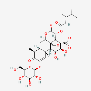 molecular formula C34H46O16 B1256207 布鲁山汀苷 A 