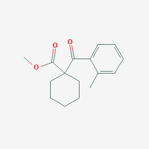 molecular formula C16H20O3 B12562101 Methyl 1-(2-methylbenzoyl)cyclohexane-1-carboxylate CAS No. 193828-24-9