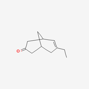 molecular formula C11H16O B12562112 7-Ethylbicyclo[3.3.1]non-6-en-3-one CAS No. 177540-12-4