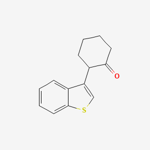 2-(1-Benzothiophen-3-yl)cyclohexan-1-one