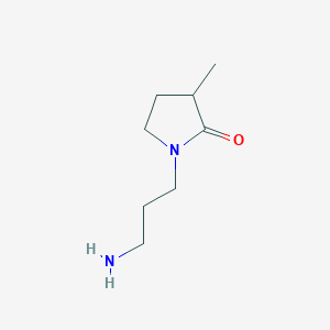 1-(3-Aminopropyl)-3-methylpyrrolidin-2-one