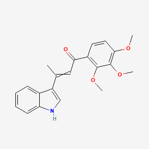 3-(1H-indol-3-yl)-1-(2,3,4-trimethoxyphenyl)but-2-en-1-one