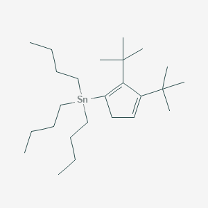 Tributyl(2,3-DI-tert-butylcyclopenta-1,3-dien-1-YL)stannane