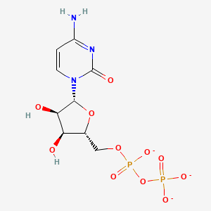 molecular formula C9H12N3O11P2-3 B1256216 CDP trianion 