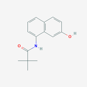 molecular formula C15H17NO2 B12562163 N-(7-Hydroxynaphthalen-1-yl)-2,2-dimethylpropanamide CAS No. 189948-13-8