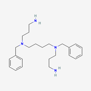 molecular formula C24H38N4 B12562178 N,N'-bis(3-aminopropyl)-N,N'-dibenzylbutane-1,4-diamine CAS No. 165288-14-2