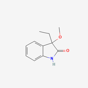 molecular formula C11H13NO2 B1256218 3-Ethyl-1,3-dihydro-3-methoxy-2H-indol-2-one 