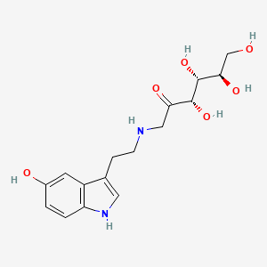 molecular formula C16H22N2O6 B1256221 Desoxyfructo-serotonin CAS No. 57003-86-8