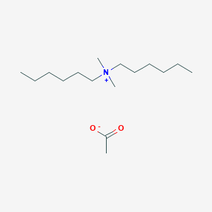 N-Hexyl-N,N-dimethylhexan-1-aminium acetate