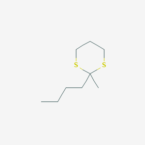 molecular formula C9H18S2 B12562222 1,3-Dithiane, 2-butyl-2-methyl- CAS No. 150237-23-3