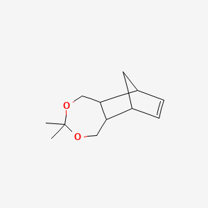 molecular formula C12H18O2 B12562227 3,3-Dimethyl-1,5,5a,6,9,9a-hexahydro-3H-6,9-methano-2,4-benzodioxepine CAS No. 143088-13-5