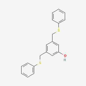 3,5-Bis[(phenylsulfanyl)methyl]phenol