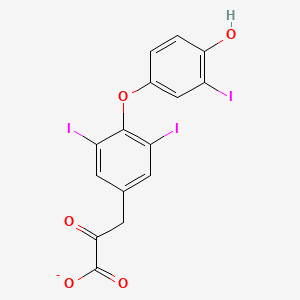 molecular formula C15H8I3O5- B1256227 3,5,3'-三碘酪酸 
