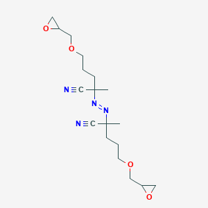 2,2'-[(E)-Diazenediyl]bis{2-methyl-5-[(oxiran-2-yl)methoxy]pentanenitrile}