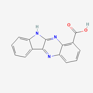 molecular formula C15H9N3O2 B12562340 6H-Indolo[2,3-b]quinoxaline-4-carboxylic acid CAS No. 191172-60-8