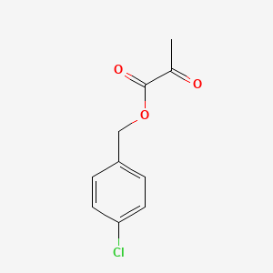 Propanoic acid, 2-oxo-, (4-chlorophenyl)methyl ester