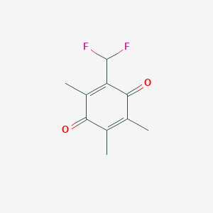 molecular formula C10H10F2O2 B12562363 2-(Difluoromethyl)-3,5,6-trimethylcyclohexa-2,5-diene-1,4-dione CAS No. 199011-12-6