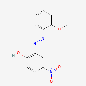 molecular formula C13H11N3O4 B12562367 6-[2-(2-Methoxyphenyl)hydrazinylidene]-4-nitrocyclohexa-2,4-dien-1-one CAS No. 193332-64-8