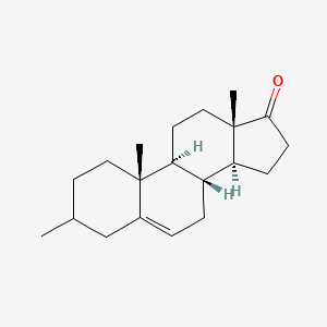 molecular formula C20H30O B1256241 (8R,9S,10R,13S,14S)-3,10,13-trimethyl-1,2,3,4,7,8,9,11,12,14,15,16-dodecahydrocyclopenta[a]phenanthren-17-one 