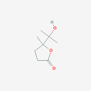 molecular formula C8H14O3 B12562418 5-(2-Hydroxypropan-2-yl)-5-methyloxolan-2-one CAS No. 188758-61-4