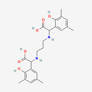 molecular formula C23H30N2O6 B1256242 N,N'-Trimethylenebis(2-(2-hydroxy-3,5-dimethylphenyl)glycine) 
