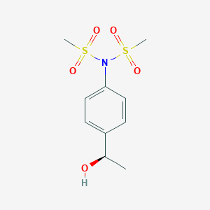 molecular formula C10H15NO5S2 B12562426 N-{4-[(1R)-1-Hydroxyethyl]phenyl}-N-(methanesulfonyl)methanesulfonamide CAS No. 187831-11-4