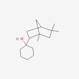 molecular formula C16H28O B12562435 1-(1,5,5-Trimethylbicyclo[2.2.1]heptan-2-yl)cyclohexan-1-ol CAS No. 191431-37-5