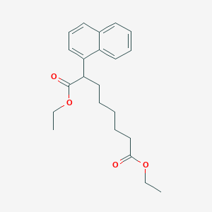 Diethyl 2-(naphthalen-1-yl)octanedioate