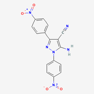 5-Amino-1,3-bis(4-nitrophenyl)-1H-pyrazole-4-carbonitrile